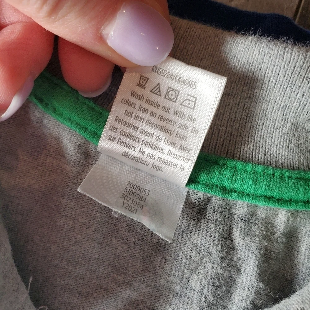 Gymboree 100% Cotton Colorblock Gray Green and Blue Dinosaur Polo Size 5T NWOT